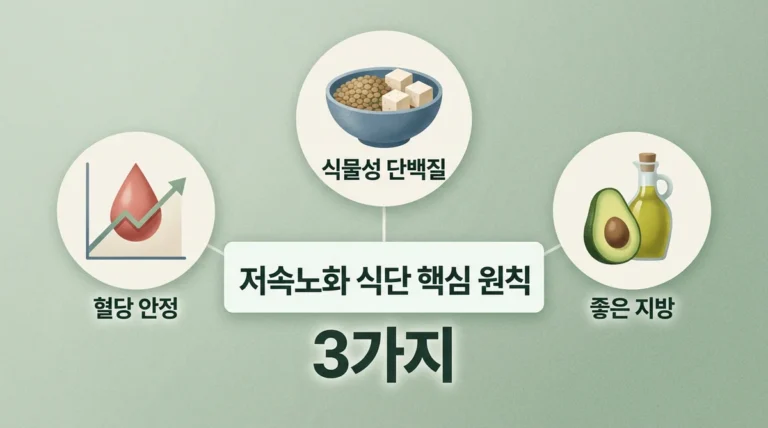 저속노화 식단 일주일 식단표, 현실적으로 이렇게 짭니다