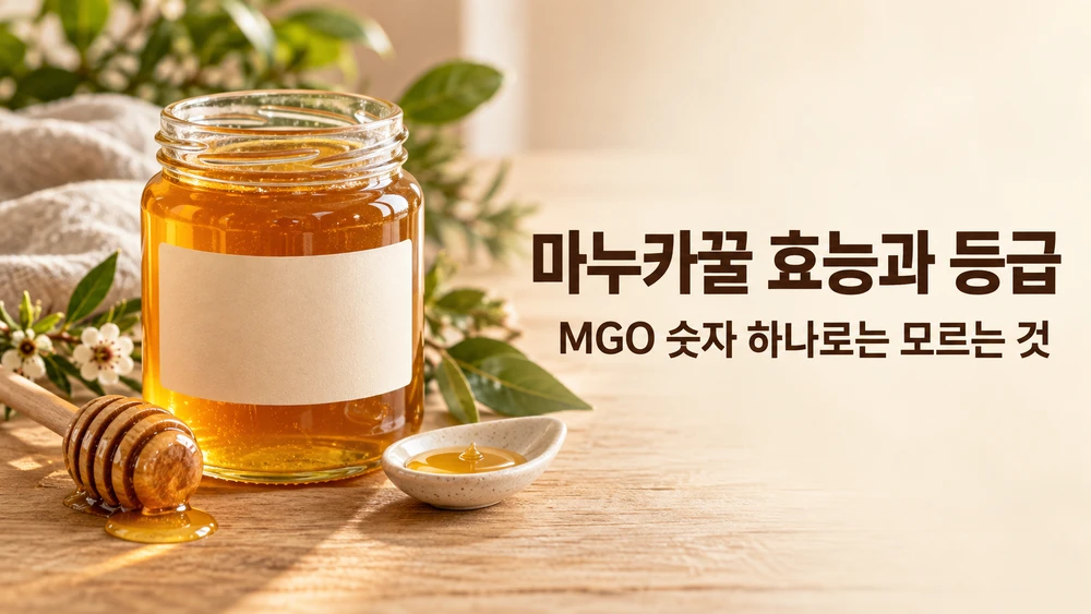 마누카꿀 효능과 등급 — MGO 숫자는 UMF 등급이 재는 네 가지 중 하나