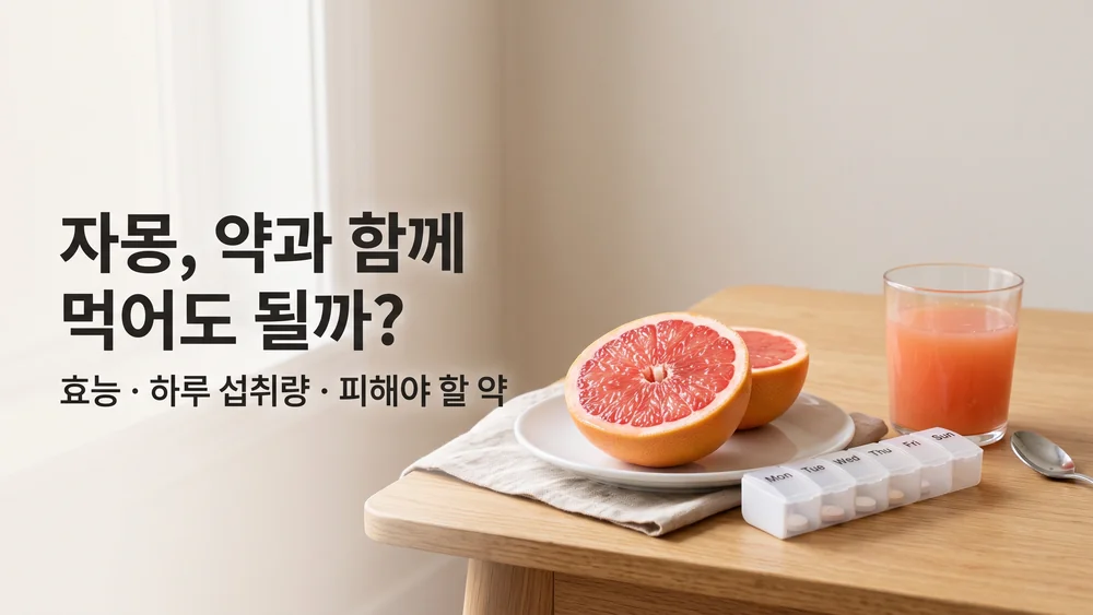 자몽은 약을 먹는지에 따라 판단 기준이 달라집니다