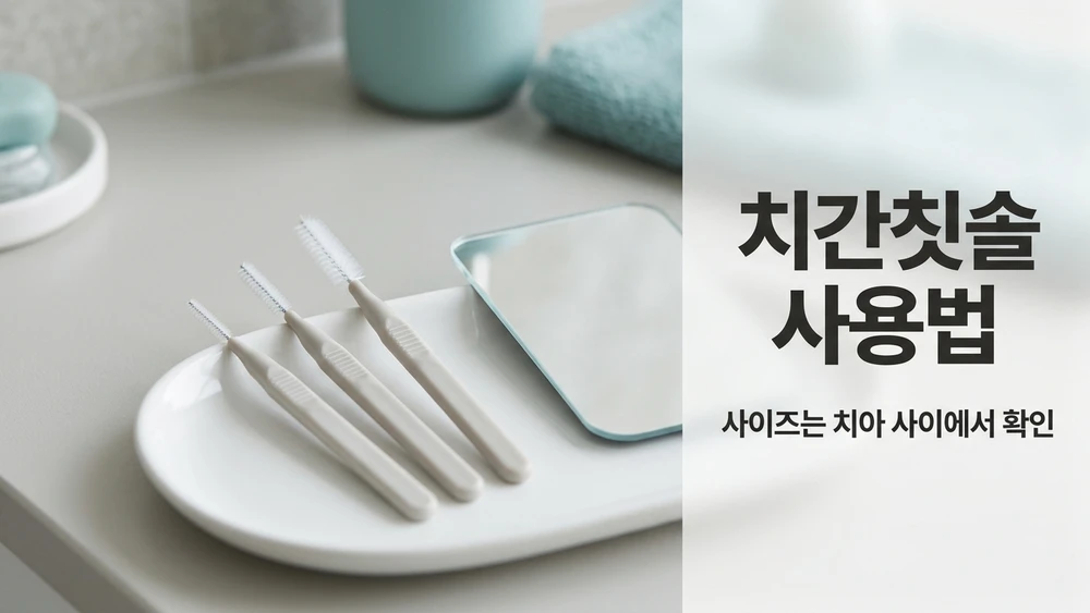치간칫솔 사용법, 사이즈 고르는 기준과 피가 날 때 확인할 것