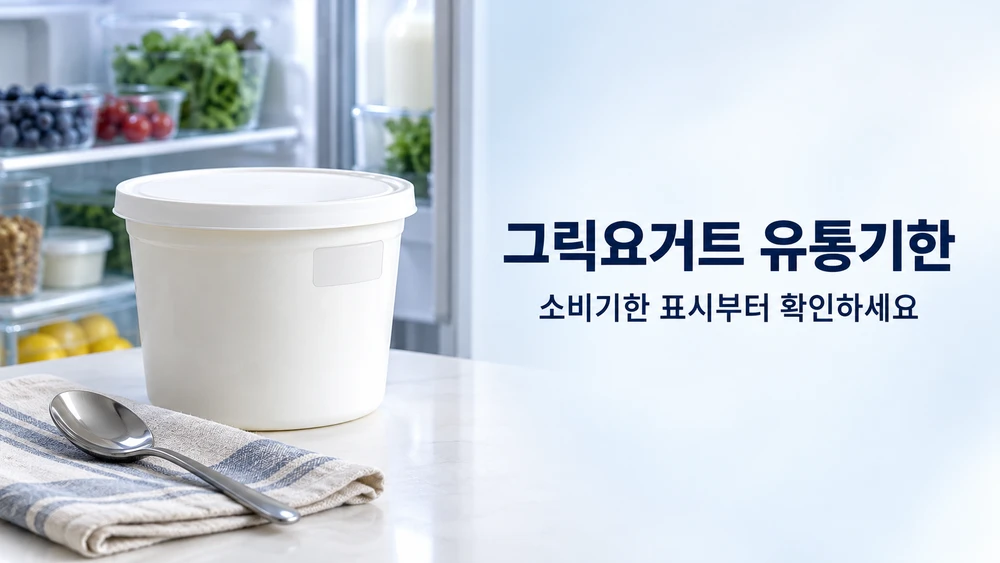 그릭요거트 유통기한 지났다면, 소비기한 표시부터 확인하세요
