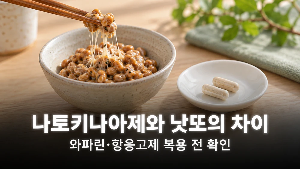 나토키나아제 영양제와 낫또의 차이와 주의사항