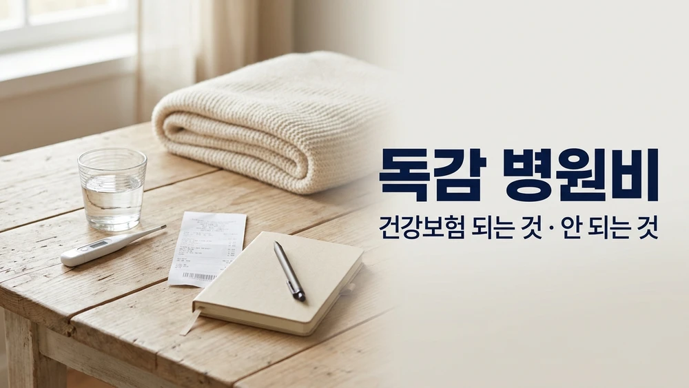 독감 병원비 건강보험 되는 것과 안 되는 것 - 타미플루, 검사, 수액