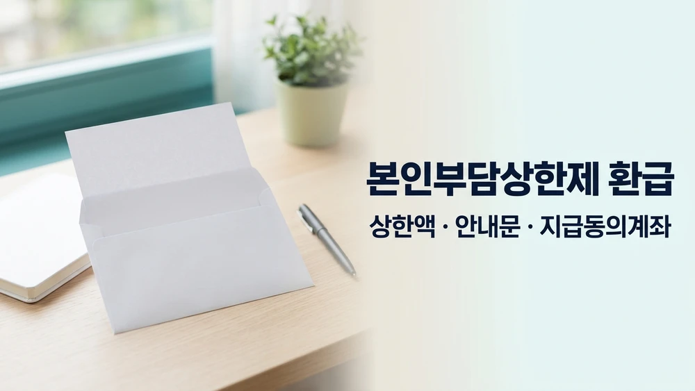 본인부담상한제 환급 확인 순서 - 상한액, 안내문, 지급동의계좌