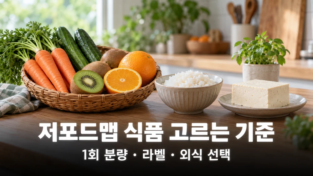 저포드맵 식품은 이름보다 1회 분량과 첨가 성분으로 고릅니다