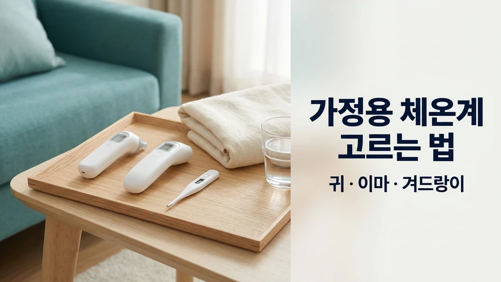 가정용 체온계 고르는 법, 귀·비접촉 이마·겨드랑이 차이와 부위별 열 기준